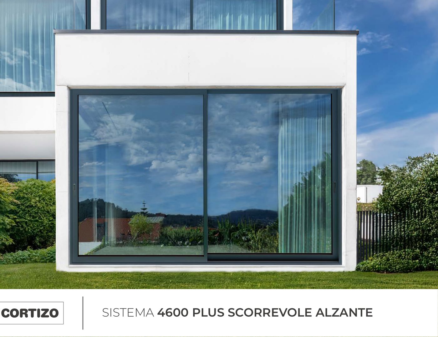 4600 Plus Scorrevole Alzante – render ufficiale Cortizo